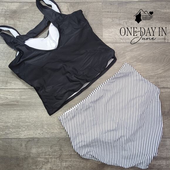 Eomenie High Waist Crop Bikini Swimsuit Size XL - Picture 7 of 7